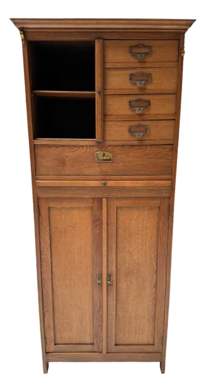 Art Nouveau Filing Cabinet or Bookcase, 1900s