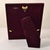 Vintage Michael Aram Style Solid Brass Picture Frame Purple Velvet Backing For Sale - Image 10 of 12