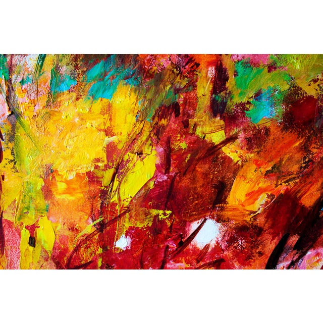 2020s Artist Andrei Sitsko "Trees by the Water Iii" Modern Original Painting For Sale - Image 5 of 11