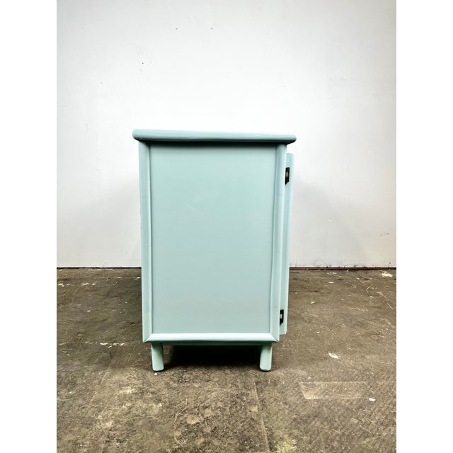 Newly Lacquered Vintage Rattan Cabinet Sideboard Credenza For Sale - Image 10 of 11