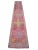 Vibrant Turkish Runner 2x12 Long Narrow Rug Vintage Pink Hallway Oriental Carpet For Sale - Image 9 of 15
