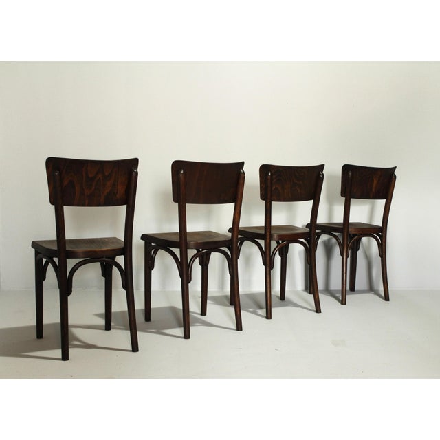 H-48 Pub Chairs by Michael Thonet, 1930s, Set of 4 For Sale - Image 3 of 15