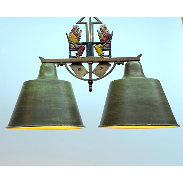 1930's Art Deco Game Table Hanging Fixture For Sale - Image 9 of 10