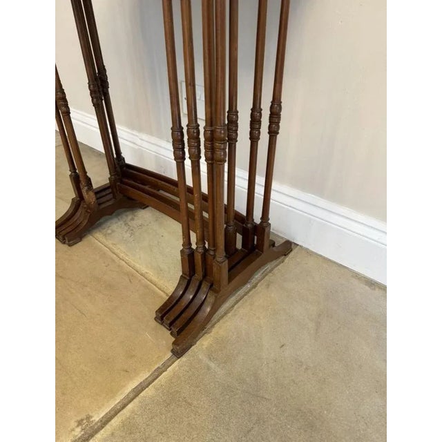 Antique Edwardian Mahogany Nesting Tables, 1900s, Set of 4 For Sale - Image 4 of 9