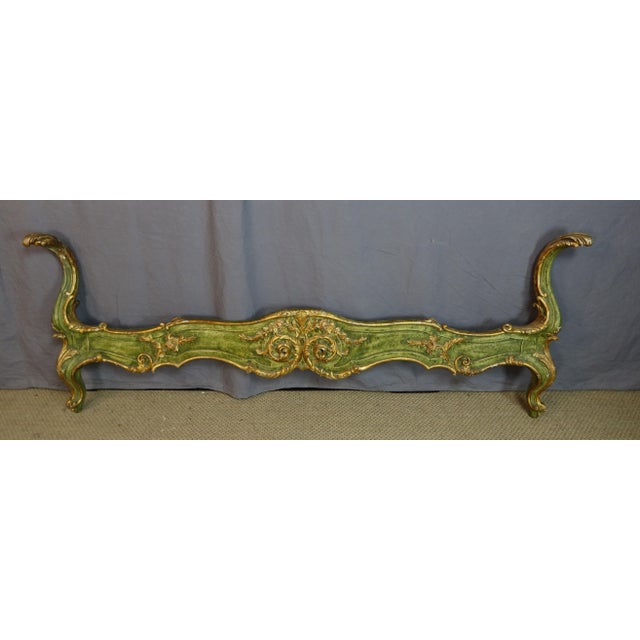 Louis XV Style Bed in Gilded Wood, 1950s For Sale - Image 4 of 13