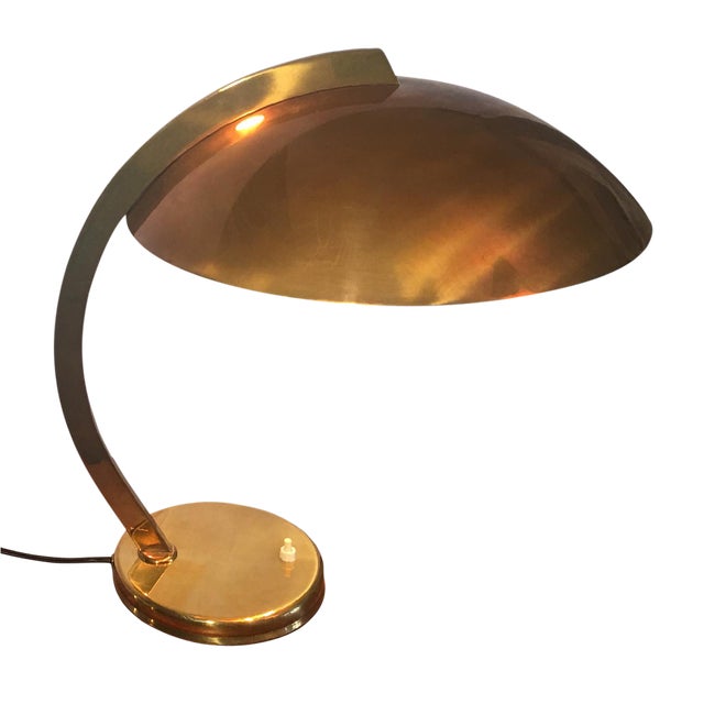 Vintage French Art Deco Brass Table Lamp Chairish