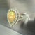Natural Opal Diamond Ring 6.25 14k W Gold 2.35 TCW Certified For Sale - Image 9 of 11