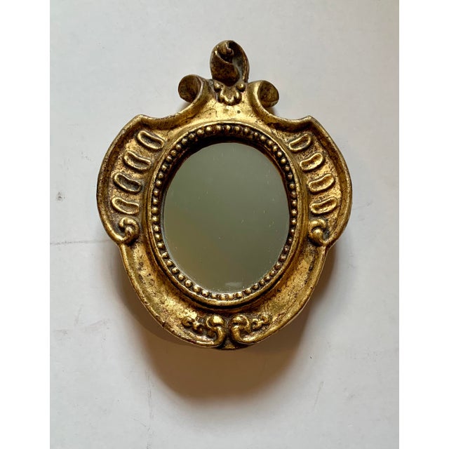 Vintage Miniature Florentine Gilded Framed Art Collection Set of 3