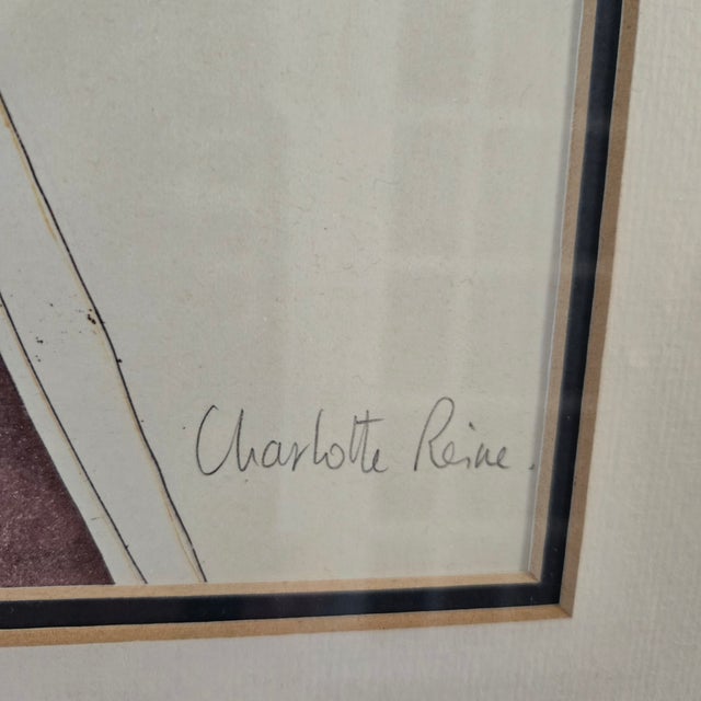 Contemporary Vintage Charlotte Reine "Accord Perdu" Framed Artist Proof Number VI Signed and Numbered *Flaw* For Sale - Image 3 of 18