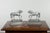 English Early 20th Century Pair of English Turn of the Century Metal Bookends Depicting Prancing Horses For Sale - Image 3 of 12