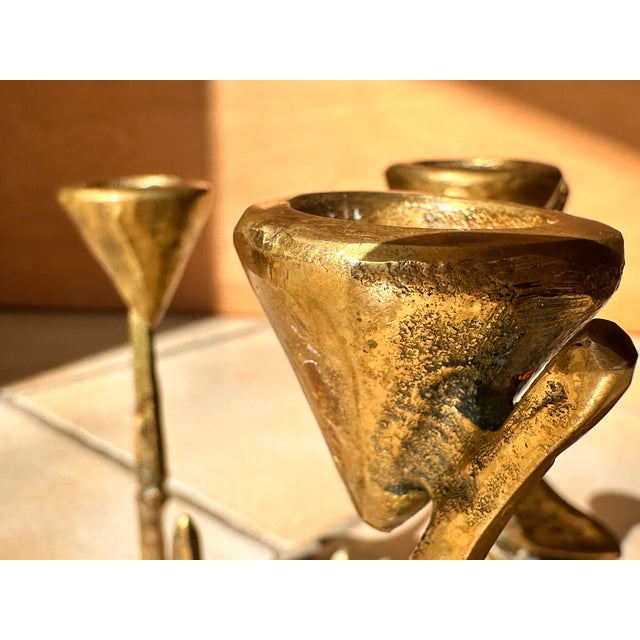 Bronze Metal Art Candleholder from Michael Harjes Metallkunst, 1970s For Sale - Image 11 of 18