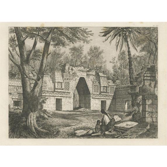 Carl August Menzel, Ruin in Peru, 1857 For Sale