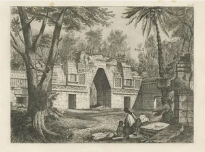 Carl August Menzel, Ruin in Peru, 1857