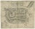 Antique Map of the City of Franeker by Bast, 1598 For Sale