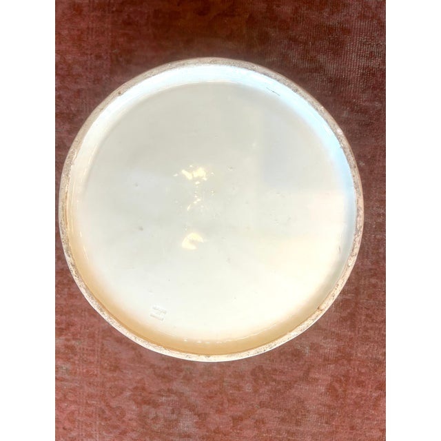 Ceramic 1970s Large Faux Basketweave Ceramic Cachepot, Spain For Sale - Image 7 of 11