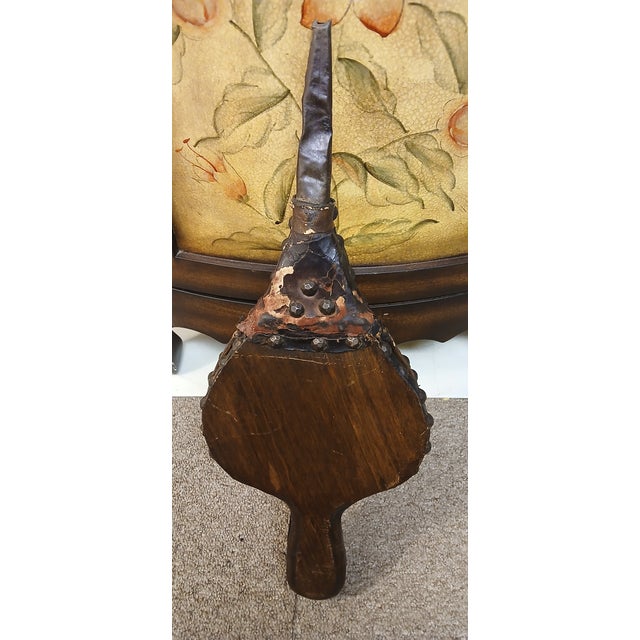 Vintage Wooden Bellows With Iron Tip For Sale - Image 12 of 12