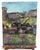 Vintage 1960's Plein Air Oil on Canvas, 18 X 14 in (45.72 X 35.56 cm) "Le Village Perchere" (The Perched Village)...