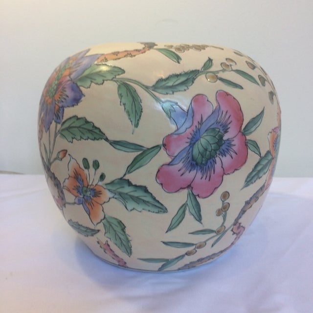 Macau Chinoiserie Floral Ginger Jar Vase Chairish