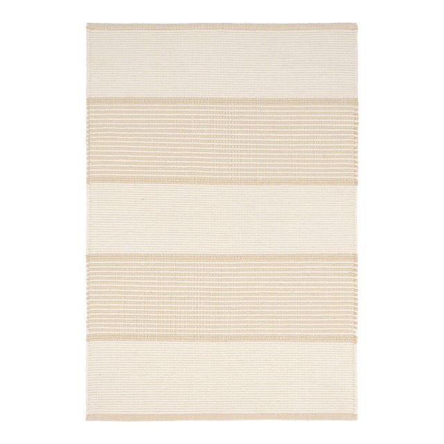 Mark D. Sikes for Dash & Albert La Mirada Wheat Woven Cotton Rug, 9' 6" x 13' 6" For Sale