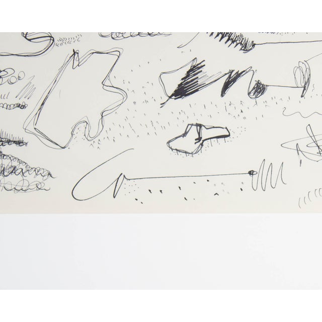 1960s Abstract Landscape Ink Drawing by Harry Hilson For Sale - Image 4 of 7