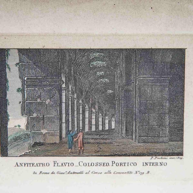 Parboni, Fresco of the Colosseum, Print, Framed For Sale - Image 3 of 5