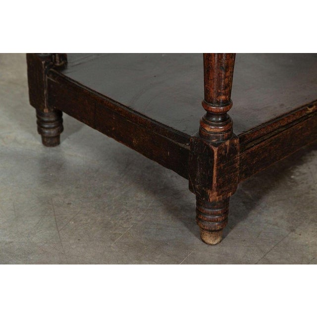 Antique English George II Oak Potboard Dresser, 1760 For Sale - Image 14 of 17