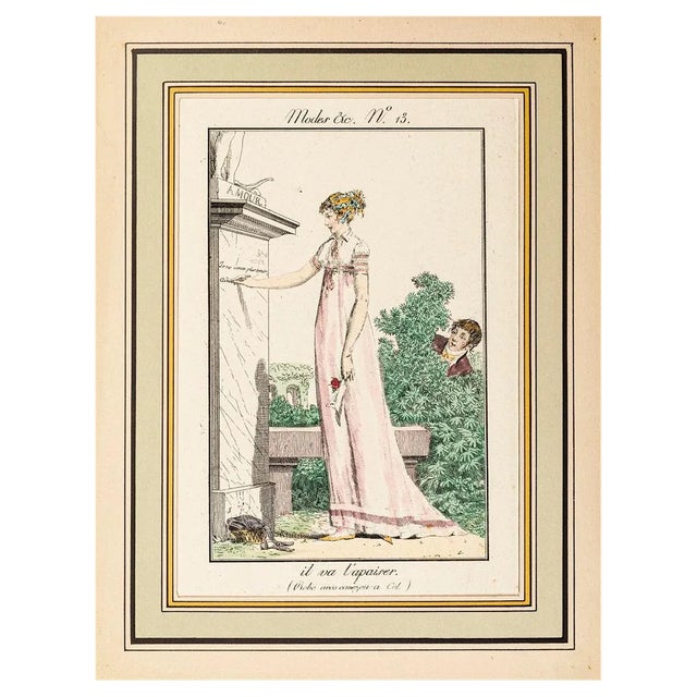 Philibert-Louis Debucourt, Il va l'Apaiser, Original Etching, 19th Century For Sale