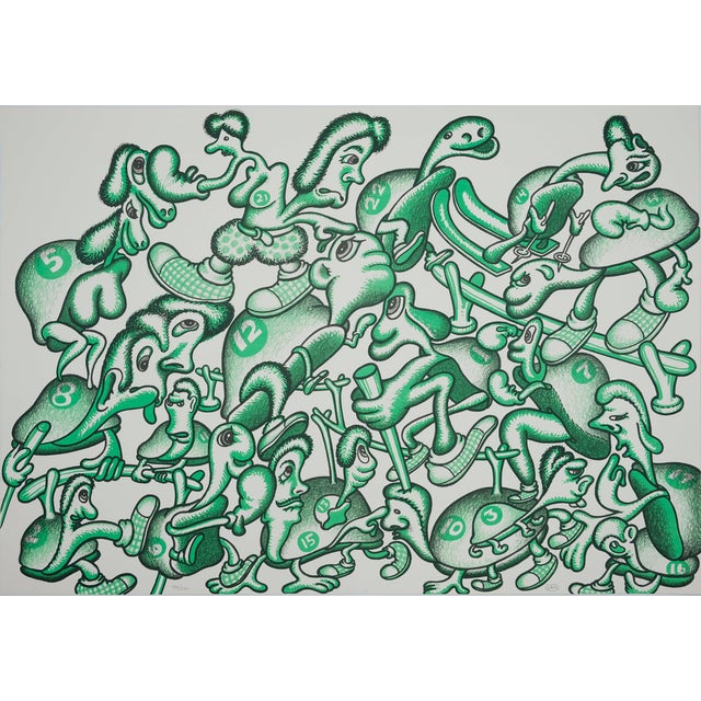Peter Saul, Les athlètes des JO, Lithograph For Sale