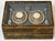 Italian Grand Tour Intaglio Plaster Medallion Box with Silver Mounts and Gilt Marbled Leather, 19th Century A finely...