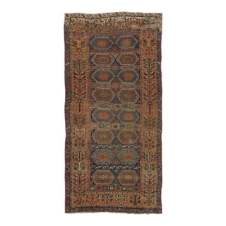 Vintage Turkish Rug With Rare Tribal Designs in Multicolor - Rug & Kilim For Sale