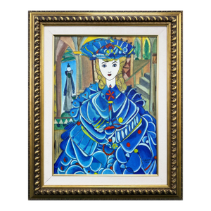 José Mijares, Serie Habaneras, Original Oil Painting, Hand Signed, Framed, 1990