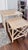 Boho Chic Vintage Mid Century Rattan White Washed Nesting Tables Set For Sale - Image 3 of 9