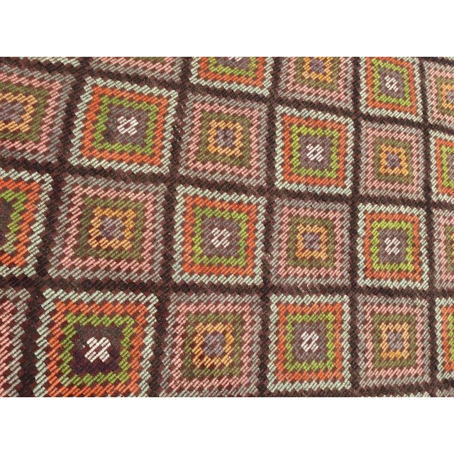 Vintage Turkish Kilim Rug - 72.5" X 126" For Sale In Raleigh - Image 6 of 11