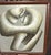 Carlos León Cruz “Untitled” Abstract Oil on Canvas, Custom Leather Frame For Sale - Image 4 of 12