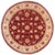 Boho Chic Ziegler Ethelyn Red/Ivory Wool Round Rug- 8'0'' X 8'3'' For Sale - Image 9 of 10