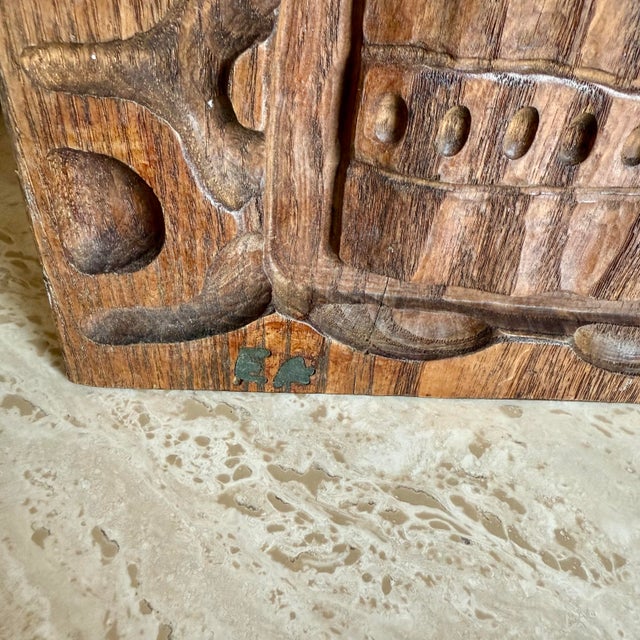 Mid Century Modern Evelyn Ackerman Flora Panelcarve Wood Carving Era ...