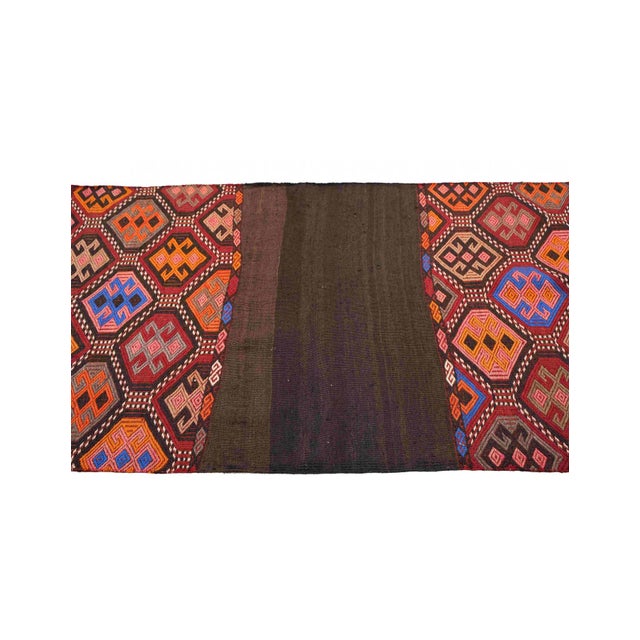 Decorative Vintage Turkish Kilim Rug - 3`5″ X 5`5″ Ft For Sale In Los Angeles - Image 6 of 6