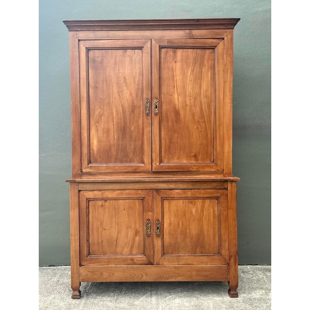 Wood Vintage Wood Panel Cabinet For Sale - Image 7 of 12