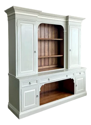 Vintage Regency Painted Mill Work Cabinet