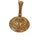 Brass Vintage French Empire Style Brass Bouillotte Table Lamp With Green Tole Shade For Sale - Image 8 of 12