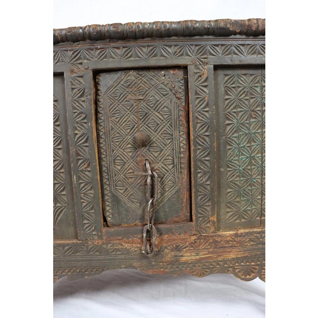 Antique Nomadic Turkmen Yurt Treasure Dowry Chest For Sale - Image 11 of 12