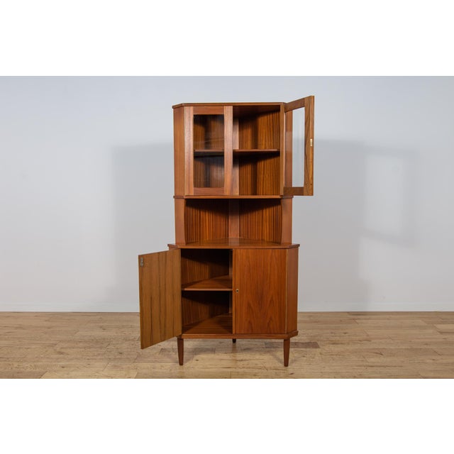 Mid-Century Modern Teak Corner Cabinet, Denmark, 1960s For Sale - Image 15 of 18