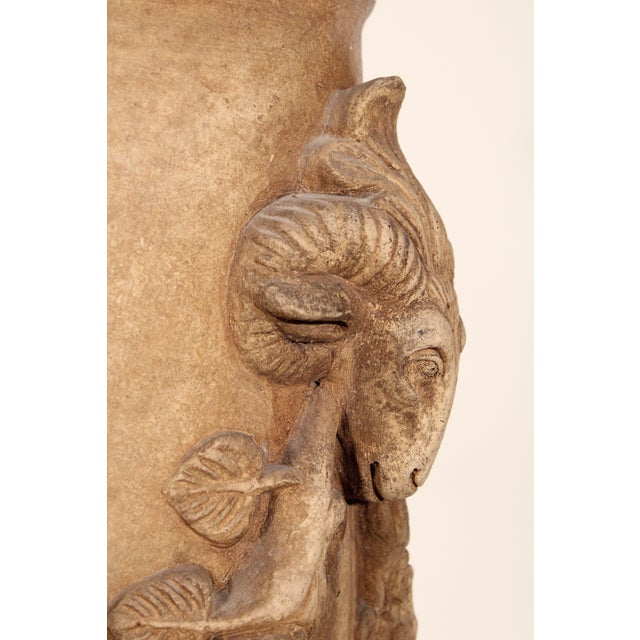 Tan Neo Classical Style Terracotta Pedestal For Sale - Image 8 of 12