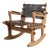 Small Sling Rocking Chair by Angel Pazmino from Muebles De Estilo, 1960s For Sale