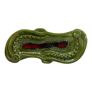 Vintage Marcia of California Sculptural Green Ashtray