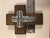 Wood 1990s Mexican Pewter on Wood Cross Wall Plaque For Sale - Image 7 of 7