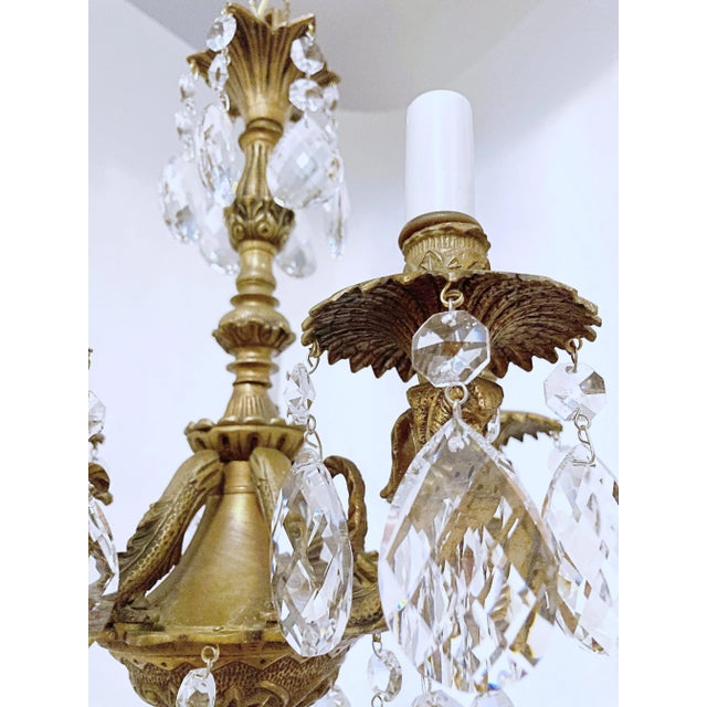 Early 20th Century Spanish Style Bronze Chandelier For Sale - Image 4 of 7