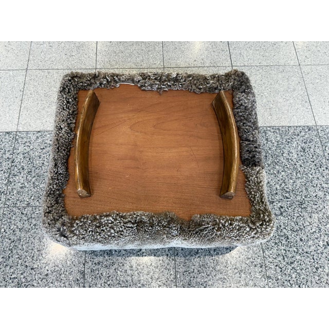 Danish Modern Lambswool Club Chair With Ottoman - Attributed to Slagelse Møbelværk For Sale - Image 11 of 11