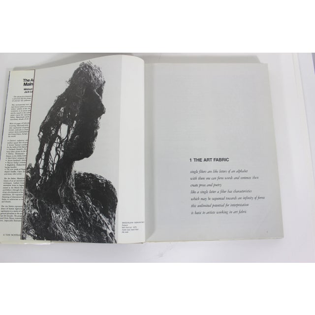 1980s The Art Fabric: Mainstream Hardcover Coffee Table Book With Cream Linen Cover For Sale - Image 5 of 10