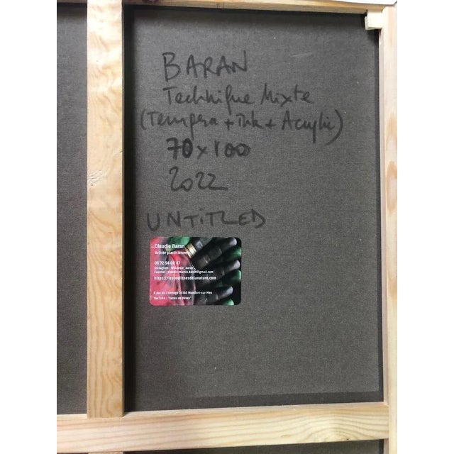Claudie Baran, Untitled, 2022, Mixed Media on Canvas, Framed For Sale - Image 6 of 7